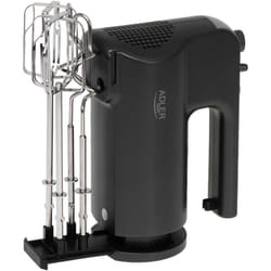 Mixeur plongeant électrique ad 4230, 5 vitesses, turbo, avec 4 accessoires en acier inoxydable, couleur noire - Adler