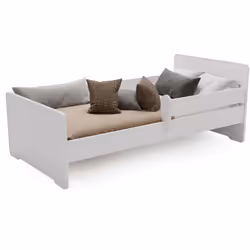 Lit enfant Max avec balustrade - Un sommeil sûr et confortable pour votre enfant Haute qualité et esthétique dans la chambre  ...