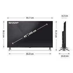 Sharp 43HL4265E TV 43" 4K Ultra HD Smart TV Noir - Vue supplémentaire 8
