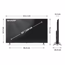 Sharp 50HP5265E TV 127 cm (50") 4K Ultra HD Smart TV Noir - Vue supplémentaire 8