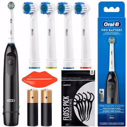 Brosse à dents électrique - Oral-B - DB5 Pro Battery - 5 têtes - Piles incluses - Nettoyage précis