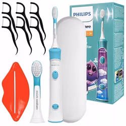 Brosse à dents électrique - Philips - Sonicare For Kids HX6321 - Enfants 3 ans et plus - 2 modes - Accessoires inclus