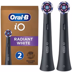 Têtes de brosse à dents électriques - Oral-B - iO Radiant White - Blanchiment doux - 2x Embout inclus
