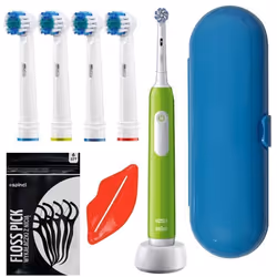 Brosse à dents électrique - Oral B - Junior Pro 6 ans et plus - 3 modes - étui voyage - 5 brossettes incluses