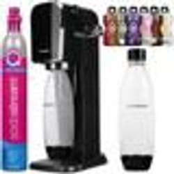 Saturateur eau gazeuse - SodaStream - ART Noir - Bouteille 1L - 6 saveurs Bolero - Quick Connect