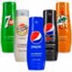 Sirop boisson gazeuse - Sodastream - Lot 5 saveurs - Concentré pour machine - 9 litres préparés