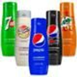 Sirop boisson gazeuse - Sodastream - Lot 5 saveurs - Concentré pour machine - 9 litres préparés