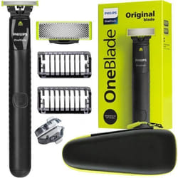 Rasoir électrique hybride - Philips - OneBlade QP1424/10 - avec étui de voyage