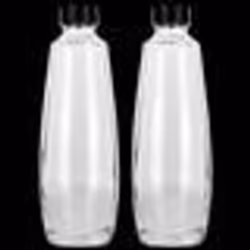 Carafe en verre - Sodastream - DUO 1L - Lot de 2 bouteilles lavables lave vaisselle - Compatible E-DUO