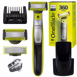 Rasoir électrique - Philips - OneBlade QP2834/20 - Lame 360 - Humide et sec - 5 en 1