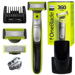 Rasoir électrique - Philips - OneBlade QP2834/20 - Lame 360 - Humide et sec - 5 en 1
