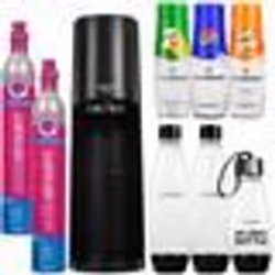 Saturateur eau gazeuse - Sodastream - Terra - 3 bouteilles 2 cartouches CO2 syrops inclus - Noir