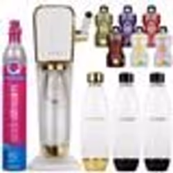 Saturateur deau gazeuse - Sodastream - ART Edition Spéciale - Blanc et Or - 3 Bouteilles - CO2