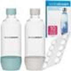 Bouteilles - SodaStream - Jet 1L x2 - Tritan sans BPA - Compatible lave vaisselle - Avec tablettes nettoyage