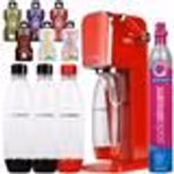 Machine à soda - SodaStream - Art Red - 2 bouteilles 1L - Couleur Rouge - Économie dénergie 0 kWatt