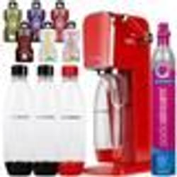 Machine à soda - SodaStream - Art Red - 2 bouteilles 1L - Couleur Rouge - Économie dénergie 0 kWatt