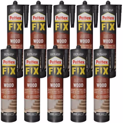 10x PATTEX FIX COLLE DINSTALLATION PAR DÉPRESSION DU BOIS POUR PANNEAUX 385G IMPERMÉABLE