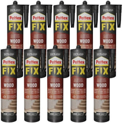 10x PATTEX FIX COLLE DINSTALLATION PAR DÉPRESSION DU BOIS POUR PANNEAUX 385G IMPERMÉABLE
