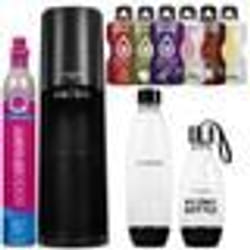 Machine à soda - SODASTREAM - Terra - Noir - 2 bouteilles - Transforme leau en boisson gazeuse