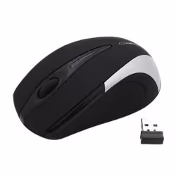 Esperanza EM101S, Optique, RF sans fil, 800 DPI, Noir