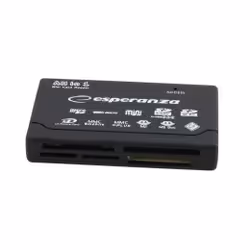Esperanza EA119, CF, Clé USB (MS), MicroDrive, MMC, MS Duo, MS PRO Duo, RS-MMC, SD, SDHC, SDXC, xD, Noir, 480 Mbit/s, USB 2.0 ...