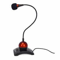 Esperanza EH130, Microphone de PC, 56 dB, 40 - 16000 Hz, Avec fil, 3,5 mm (1/8"), Noir, Rouge