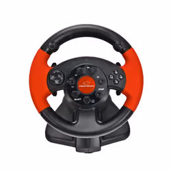 xlyne EG103 accessoire de jeux vidéo Noir, Rouge Volant Numérique PC, Playstation 2, Playstation 3