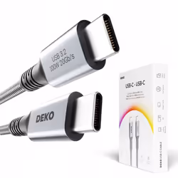 CÂBLE DE CHARGE RAPIDE USB C 100W POUR ANDROID AUTO TYPE C USB3.2 COURT 1M 100cm Large application ✅ Chargement rapide des or ...