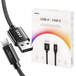 Cable de charge rapide usb c pour samsung android auto Deko usb type c 1M