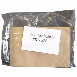 Sac pour aspirateur SEBO PRO 320 - Lot de 5 sacs blancs