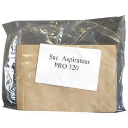 Sac pour aspirateur SEBO PRO 320 - Lot de 5 sacs blancs
