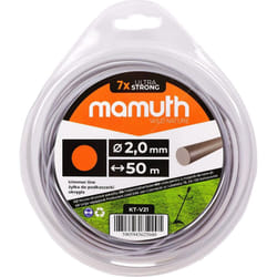 Fil 2,0mm 50m rond débroussailleuse coupe-herbe fil de rechange pour tête de fil MAMUTH