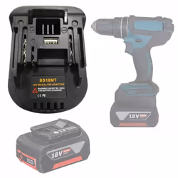 Adattatore / Convertitore Batteria Bosch 18V a Makita 18V (BS18MT)✅ Compatibilità: L'adattatore consente di utilizzare le bat ...