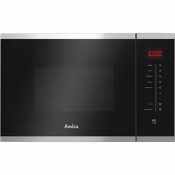 Amica TMI25AXX, Intégré, Micro-onde combiné, 25 L, 900 W, Tactile, Noir