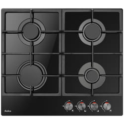 Amica PGCA6100APB plaque Noir Intégré 59 cm Gaz 4 zone(s)