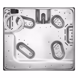 Amica PGD6101APR plaque Acier inoxydable Intégré 59 cm Gaz 4 zone(s)