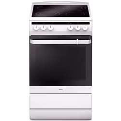 Amica SHC5865W, Cuisinière, Blanc, Rotatif, Céramique, 4 zone(s), Verre-céramique