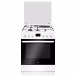 Amica ACM7035VB, Cuisinière, Blanc, Rotatif, Tactile, Électronique, LED, émail