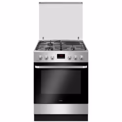 Amica ACM7035VX, Cuisinière, Noir, Acier inoxydable, Rotatif, Acier inoxydable, Devant, Électronique