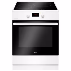 Amica ACI7005VB, Cuisinière, Blanc, Rotatif, Blanc, Devant, Électronique