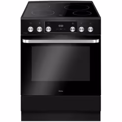 Amica ACV7005RN, Cuisinière, Noir, Rotatif, Acier inoxydable, Devant, LED