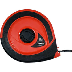 Yato YT-71572 mètre à ruban 50 m Acrylonitrile-Butadiène-Styrène (ABS), Fibre de verre, Caoutchouc Noir, Rouge