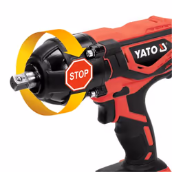 Yato YT-82804 clé pneumatique 1/2" 2200 tr/min 300 N·m Noir, Orange 18 V - Vue supplémentaire 5