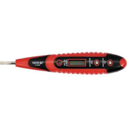 Yato YT-28630 tournevis testeur de tension Noir, Rouge