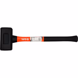 Yato YT-46270, Marteau sans recul, Caoutchouc, Fibre de verre, Noir, Orange, 490 mm, 2,4 kg