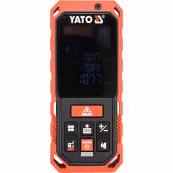 Yato YT-73126, Mètre laser portable, ft, entrée, m, Noir, Rouge, Numérique, LCD, IP65