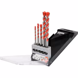 Yato YT-44789, Perceuse, Ensemble de forets, Aluminium, Vitrocéramique, Béton, Polyvinyl chloride (PVC), Acier, Bois, 6,3 mm, ...