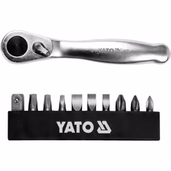 Yato YT-14390, Chrome, 11 pièce(s), Chrome, Acier inoxydable, 1/4", 6.3 mm