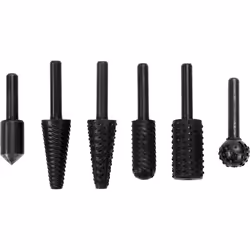 Yato YT-61712, Kit de fraiseuses, Aluminium, Acier, Bois, 6 mm, 2000 tr/min, Noir
