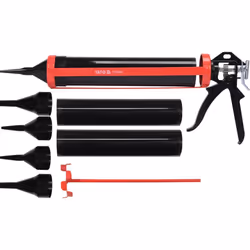 Yato YT-67580, Armature de pistolet à calfeutrer, Noir, Rouge, Acier, Aluminium, 300 ml, 330 mm